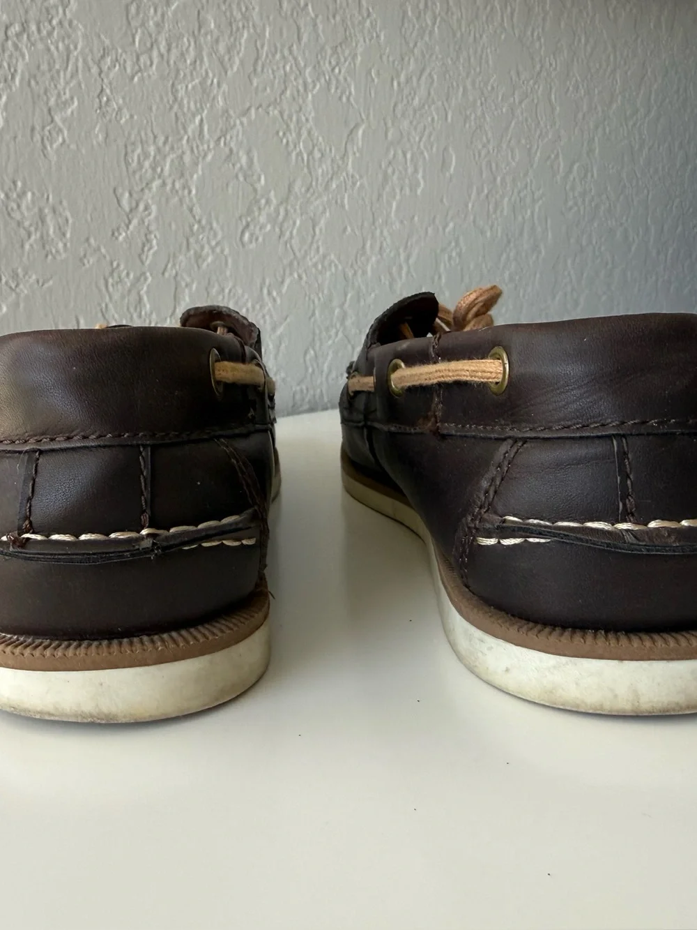 Sonoma Men’s Boat Shoes Size 8.5 Wide Brown Faux Leather Loafers Kohl's